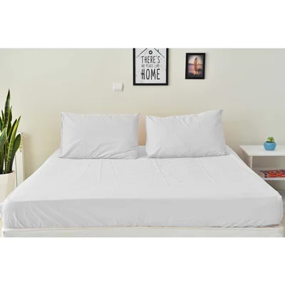 سرویس ملحفه بومرنگ مدل Plain-180 دونفره 3تکه کینگ سایز
